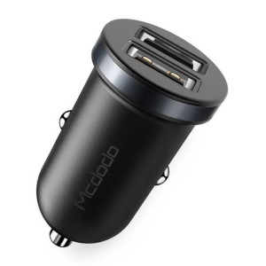 Ładowarka samochodowa Mcdodo CC-6601, 2x USB, 2.4A (czarna)