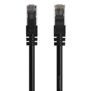 Okrągły kabel sieciowy Ethernet Orico, RJ45, Cat.6, 20m (czarny)