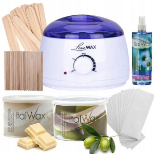 Zestaw do depilacji 2x wosk ItalWax podgrzewacz
