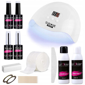 Zestaw do hybryd La'kier lakier LAMPA UV/LED baza