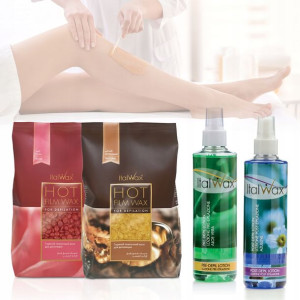 Zestaw do depilacji 2+2 gratis wosk twardy Italwax