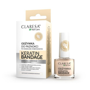 CLARESA ODŻYWKA do paznokci KERATYNA odbudowa