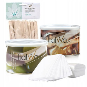 Zestaw depilacja 2+200 gratis wosk puszka Italwax