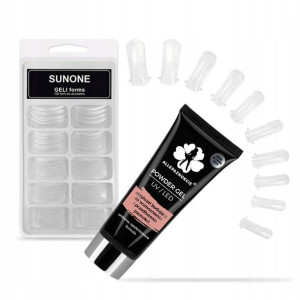 Zestaw budujący 1+100 gratis AKRYLOŻEL 50ml FORMY