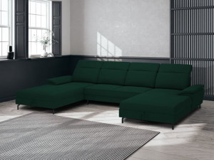 Narożnik U 2 pojemniki na pościel funkcja spania sofa kanapa rogówka łóżko