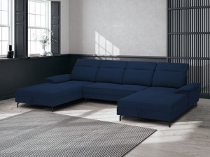 Narożnik U 2 pojemniki na pościel funkcja spania sofa kanapa rogówka łóżko