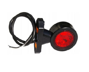 Lampa obrysowa biało-czerwona, na wysięgniku krótkim prostym LD 721