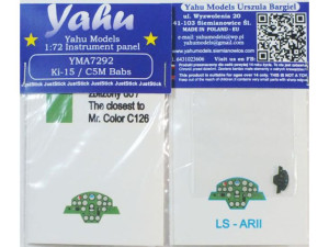 Tablica kokpit Ki-15 (C5M Babs) YMA7292 Yahu