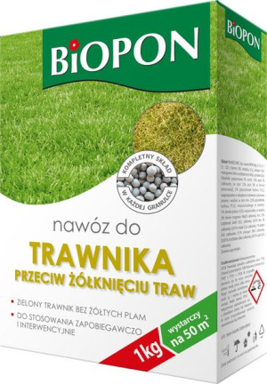 Biopon Nawóz Do Trawnika Przeciw Żółknięciu 1 Kg