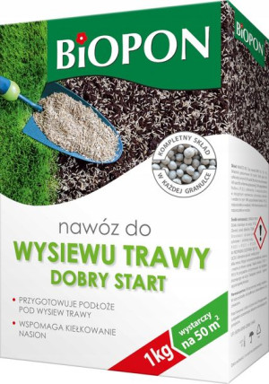 Biopon Nawóz Do Wysiewu Trawy Dobry Start 1kg