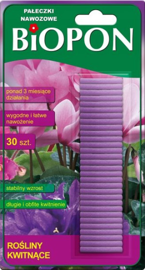 Biopon Pałeczki Nawozowe Do Roślin Kwitnących