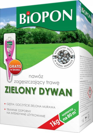 Biopon Zielony Dywan Nawóz Zagęszczający Trawę 1kg