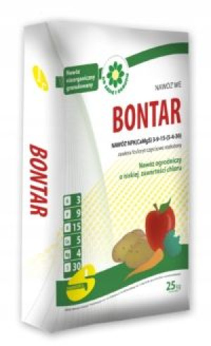BONTAR Nawóz Bezchlorkowy pod owoce i warzywa 25kg