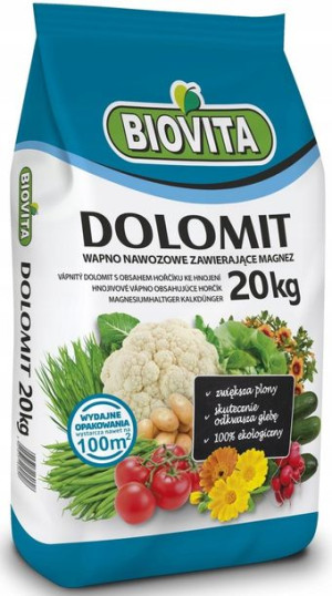Dolomit 20kg Biovita Wapno Z Magnezem Na Trawnik