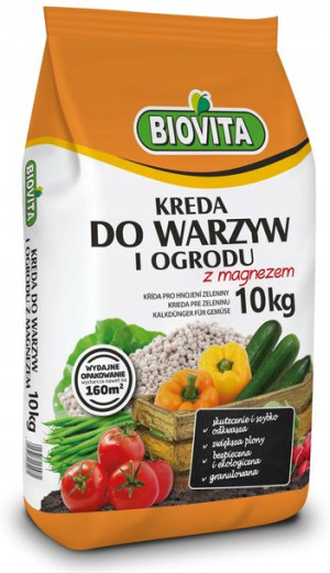 Kreda do warzyw i ogrodu z magnezem 10kg Biovita