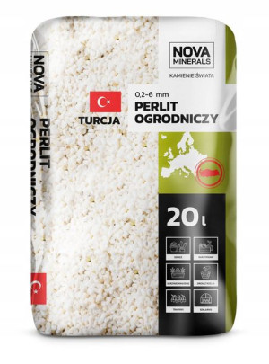 Perlit 0,2-6mm 20L -wartościowy dodatek do podłoża