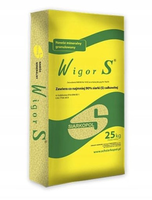 Wigor S 25kg Siarka Granulowana Nawóz Do Borówki