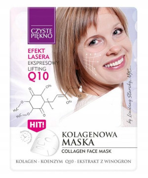 CZYSTE PIĘKNO maska kolagenowa Q10