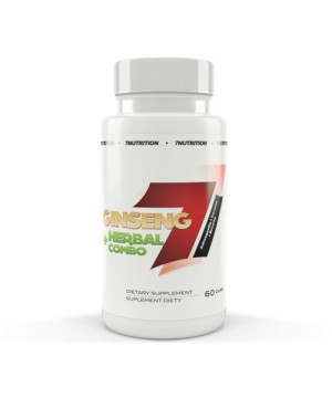 Ginseng + Herbal combo - ŻEŃ SZEŃ ASHWAGANDHA - 7 Nutrition - 60 kaps.