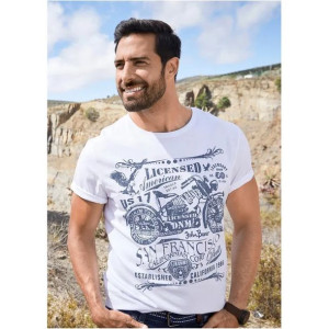Biały Bawełniany T-shirt Z Nadrukiem 68-70 914271