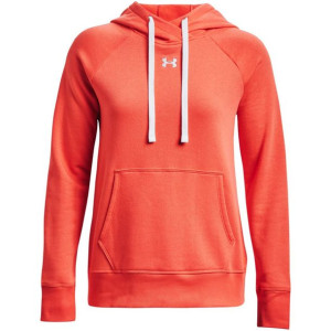 Bluza damska under armour rival fleece hb hoodie pomarańczowa 1356317 877