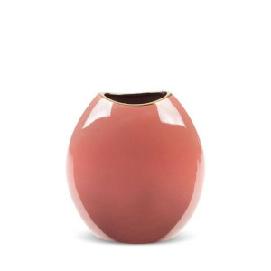 Wazon Dekoracyjny Sibel (06) 14x7x16 Cm Ciemnoróżowy