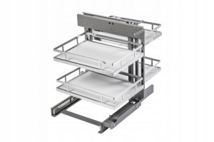Kosz Narożny Gtv Cargo Magic Corner 450 Biały Chr Ko-wmc450-01b