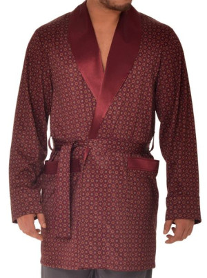 Elegancka cienka bonżurka męska RE-503 Bordowa - L