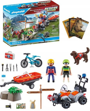 Playmobil 70662 Ratownik górski z rowerzystą + Gratis Zeszyt