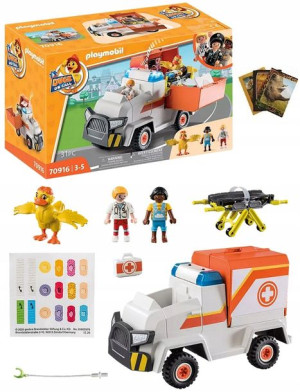 PLAYMOBIL 70916 Duck On Call Ambulans Karetka + AKC AUTO + Gratis Zeszyt