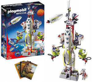 PLAYMOBIL 9488 Rakieta kosmiczna z rampą startową + Gratis Zeszyt