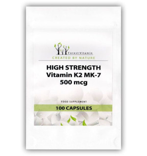 K2 MK7 500mg - WITAMINA K2 - FOREST Vitamin - 100tabl