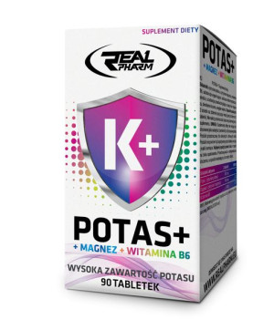 Potas+Magnez+B6 - Real Pharm - 90tabl.