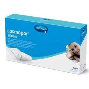 Cosmopor Silicone, opatrunek samoprzylepny z warstwą silikonu, 20x10cm 5szt