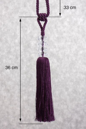 Sznur Dekoracyjny 253 Długość 69 Cm Fioletowy