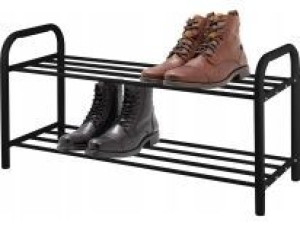 Stojak na buty regał metalowy organizer 2 półki szafka