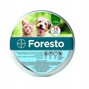 FORESTO BAYER Obroża przeciw kleszczom PONIŻEJ 8KG