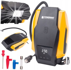 Kompresor BEZOLEJOWY Sprężarka Przenośna 12V LCD