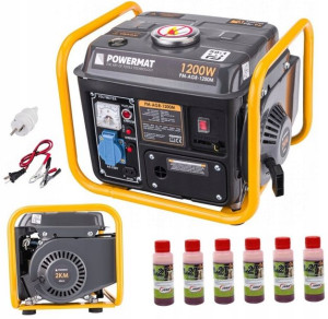 Agregat Prądotwórczy 1500w 2km 230v + 6x Olej