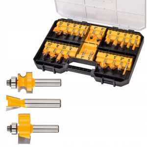 Dewalt Zestaw 22el Frezów Trzonek 8mm Walizka