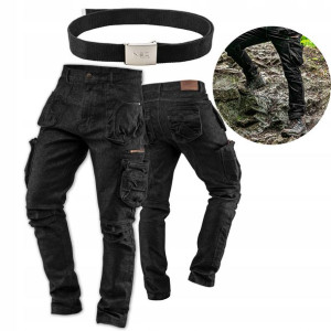 Neo Spodnie Robocze Jeans Elastan Denim 3xl +pasek