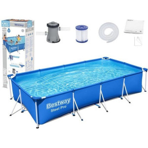 Basen stelażowy prostokątny Bestway 4,00m x 2,11m x 81cm 56424