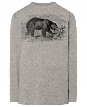Longsleeve męski nadruk Miś Niedźwiedź r.4XL