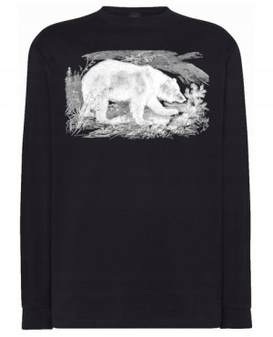 Longsleeve męski nadruk Miś Niedźwiedź r.4XL