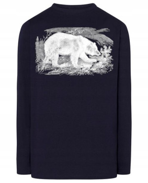 Longsleeve męski nadruk Miś Niedźwiedź r.L