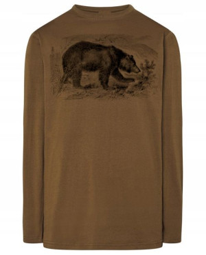 Longsleeve męski nadruk Miś Niedźwiedź r.L