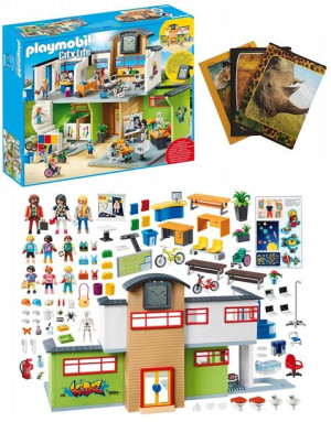 Playmobil City 9453 Duża Szkoła Z Wyposażeniem + Zeszyt Gratis