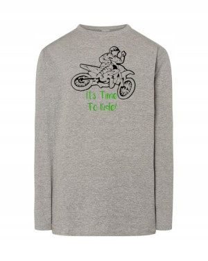 Longsleeve męski nadruk Motocross Jazda r.XL
