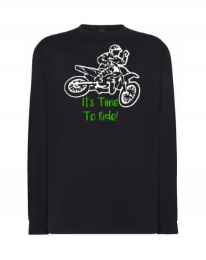 Longsleeve męski nadruk Motocross Jazda r.XXL