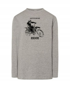 Longsleeve męski nadruk motor MOTOCROSS r.5XL